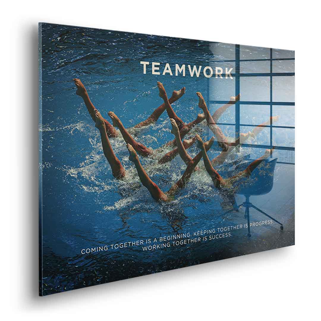 Teamwork #Swimming - Acrylic glass