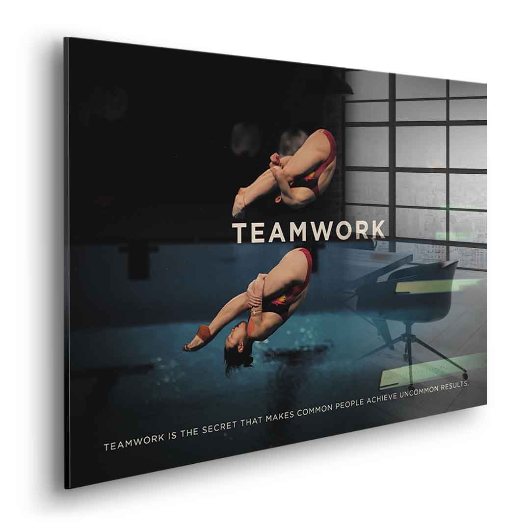 Teamwork #Diving - Acrylic glass