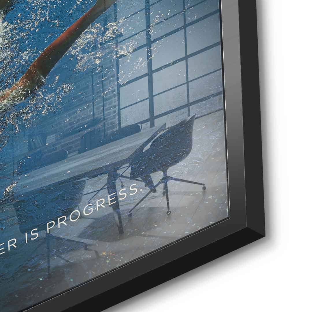 Teamwork #Swimming - Acrylic glass