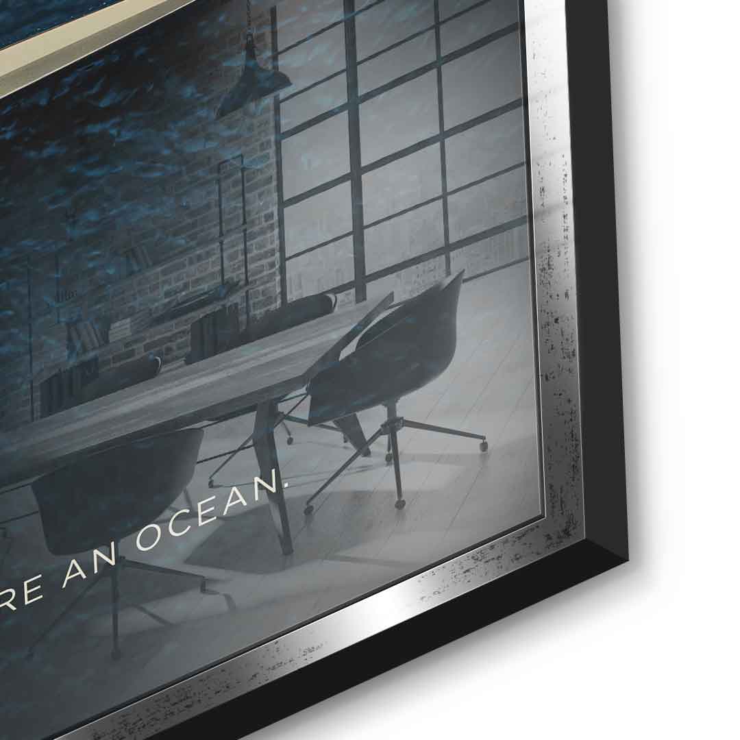 Teamwork #Rowing - Acrylic glass