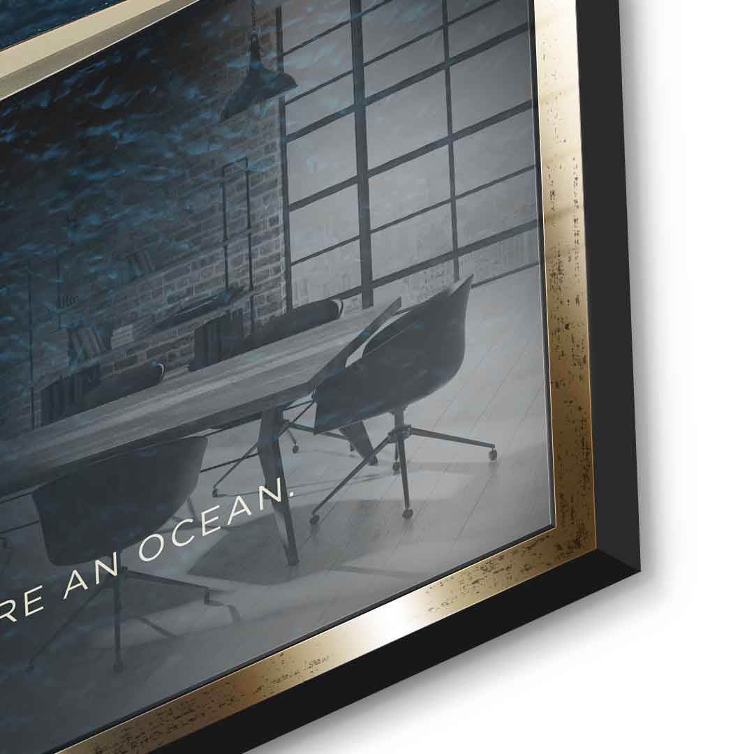 Teamwork #Rowing - Acrylic glass