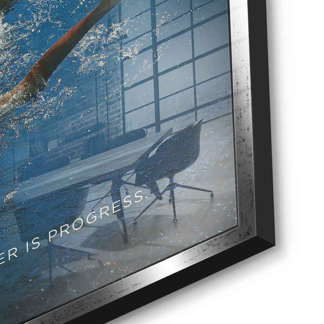 Teamwork #Swimming - Acrylic glass