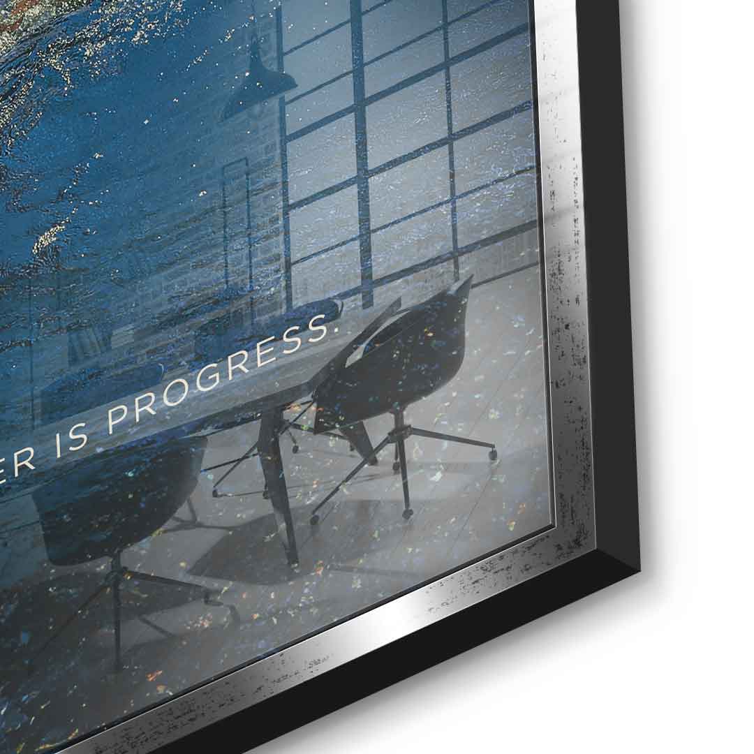 Teamwork #Swimming - Square Edition - Acrylic Glass