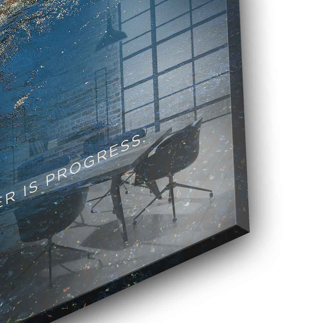 Teamwork #Swimming - Square Edition - Acrylic Glass