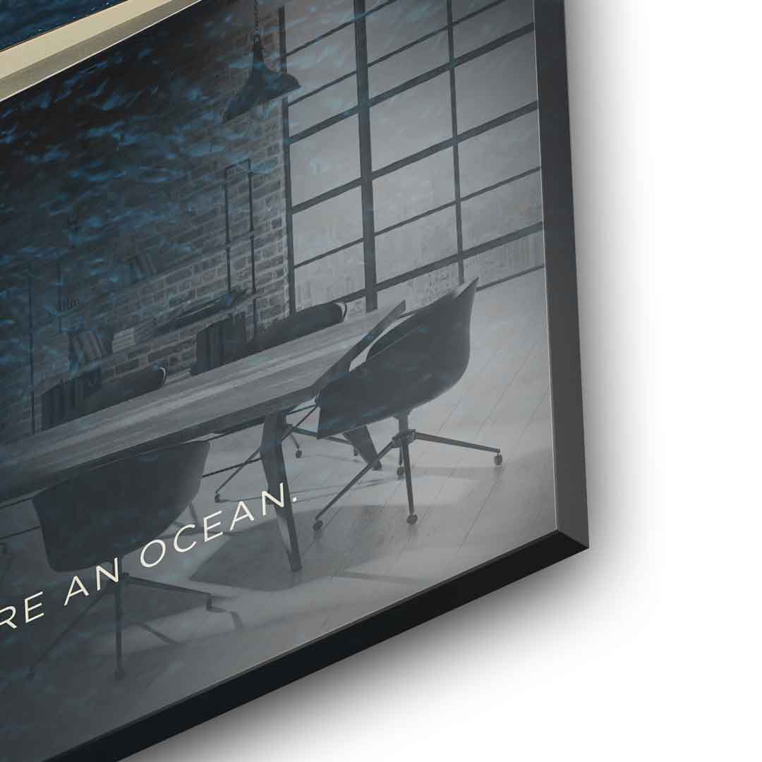 Teamwork #Rowing - Acrylic glass