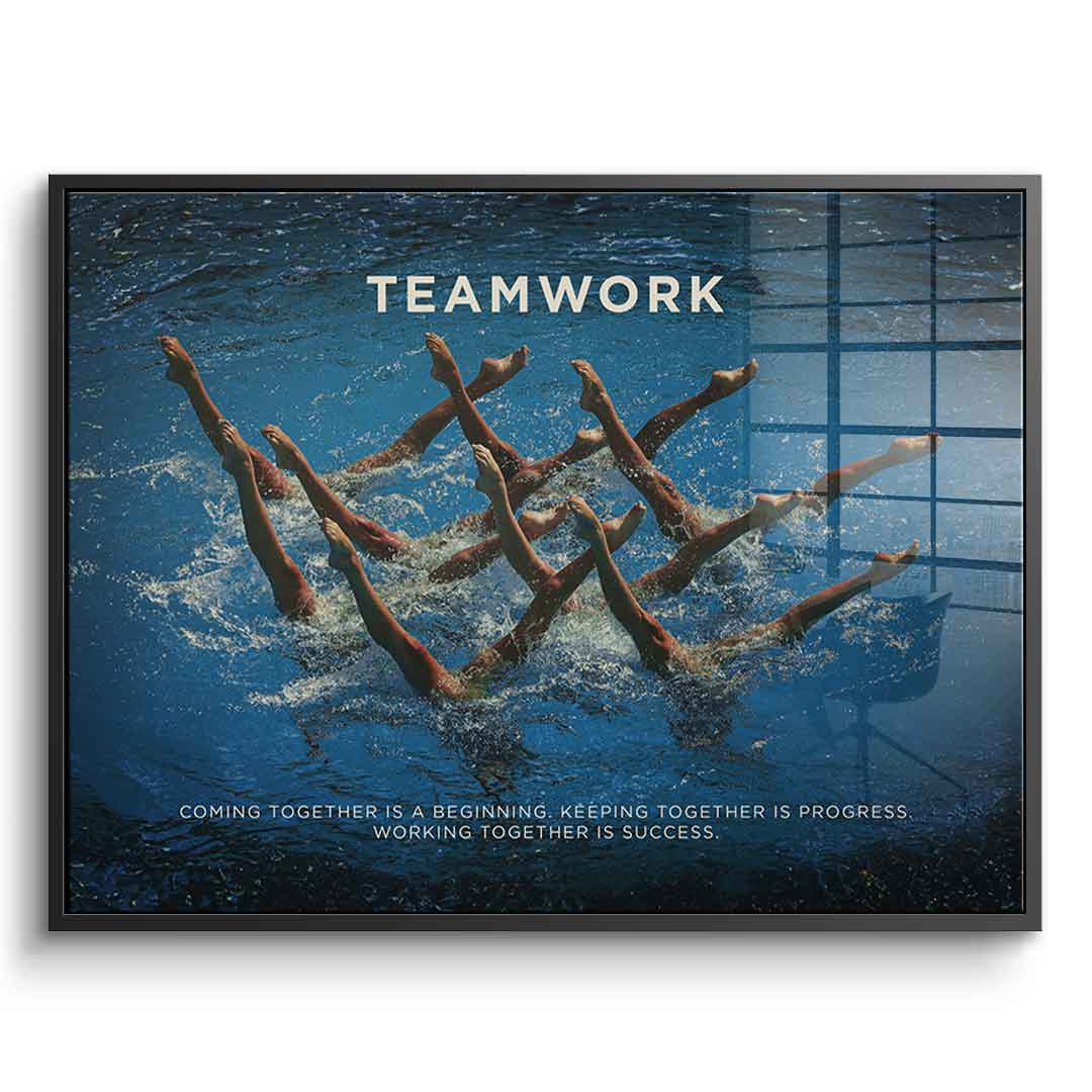 Teamwork #Swimming - Acrylic glass