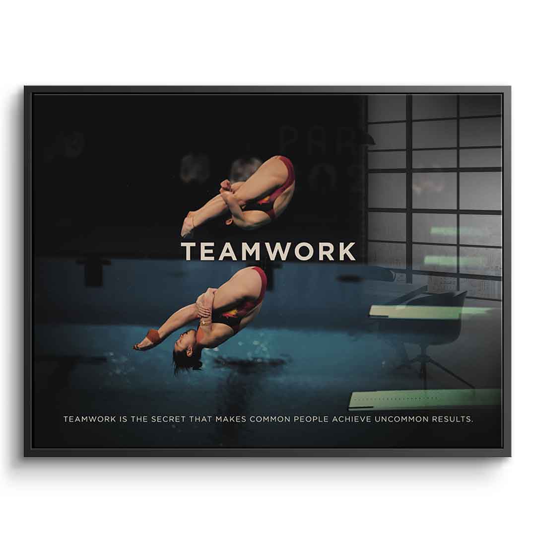 Teamwork #Diving - Acrylic glass