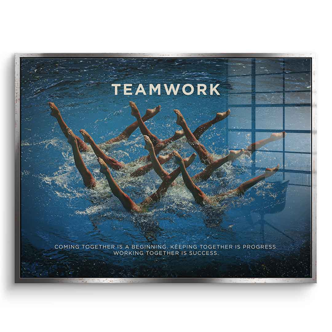 Teamwork #Swimming - Acrylic glass