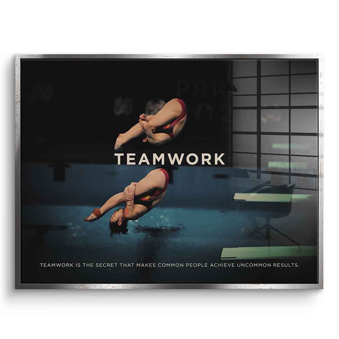 Teamwork #Diving - Acrylic glass