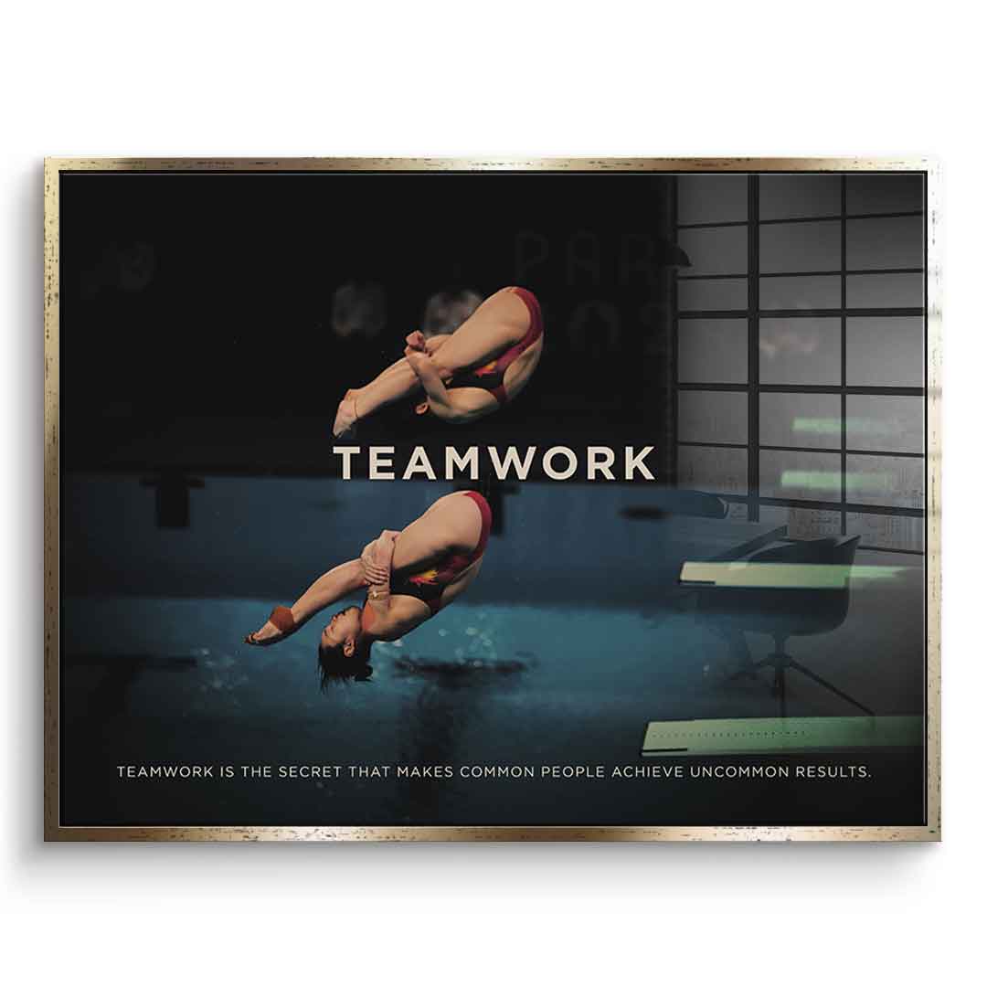 Teamwork #Diving - Acrylic glass