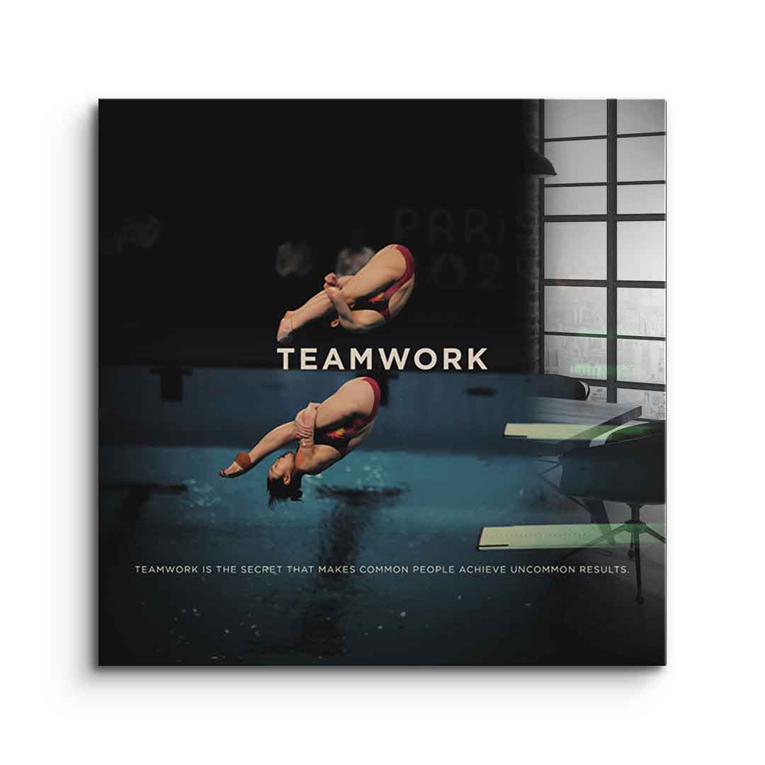 Teamwork #Diving - Acrylic glass