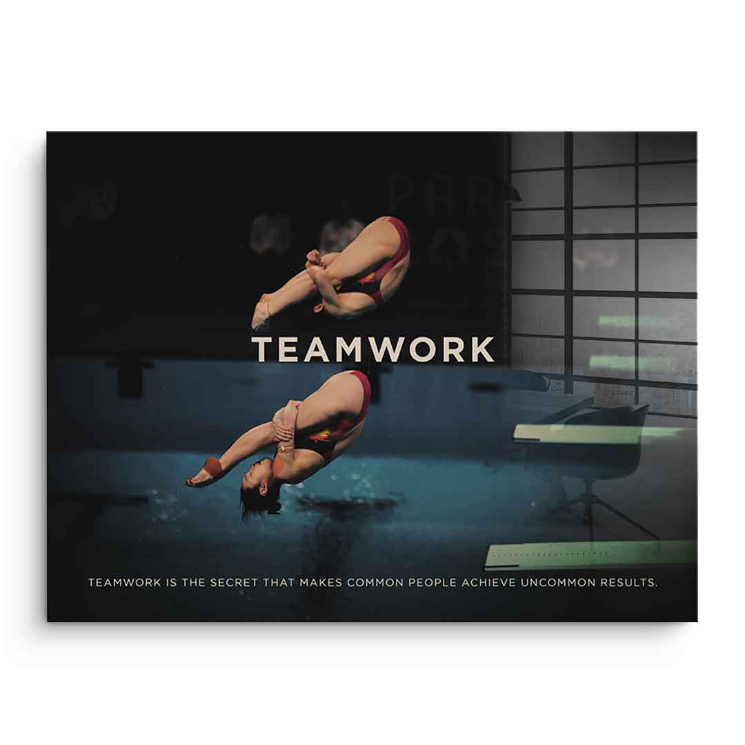 Teamwork #Diving - Acrylic glass