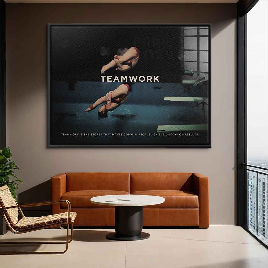 Teamwork #Diving - Acrylic glass