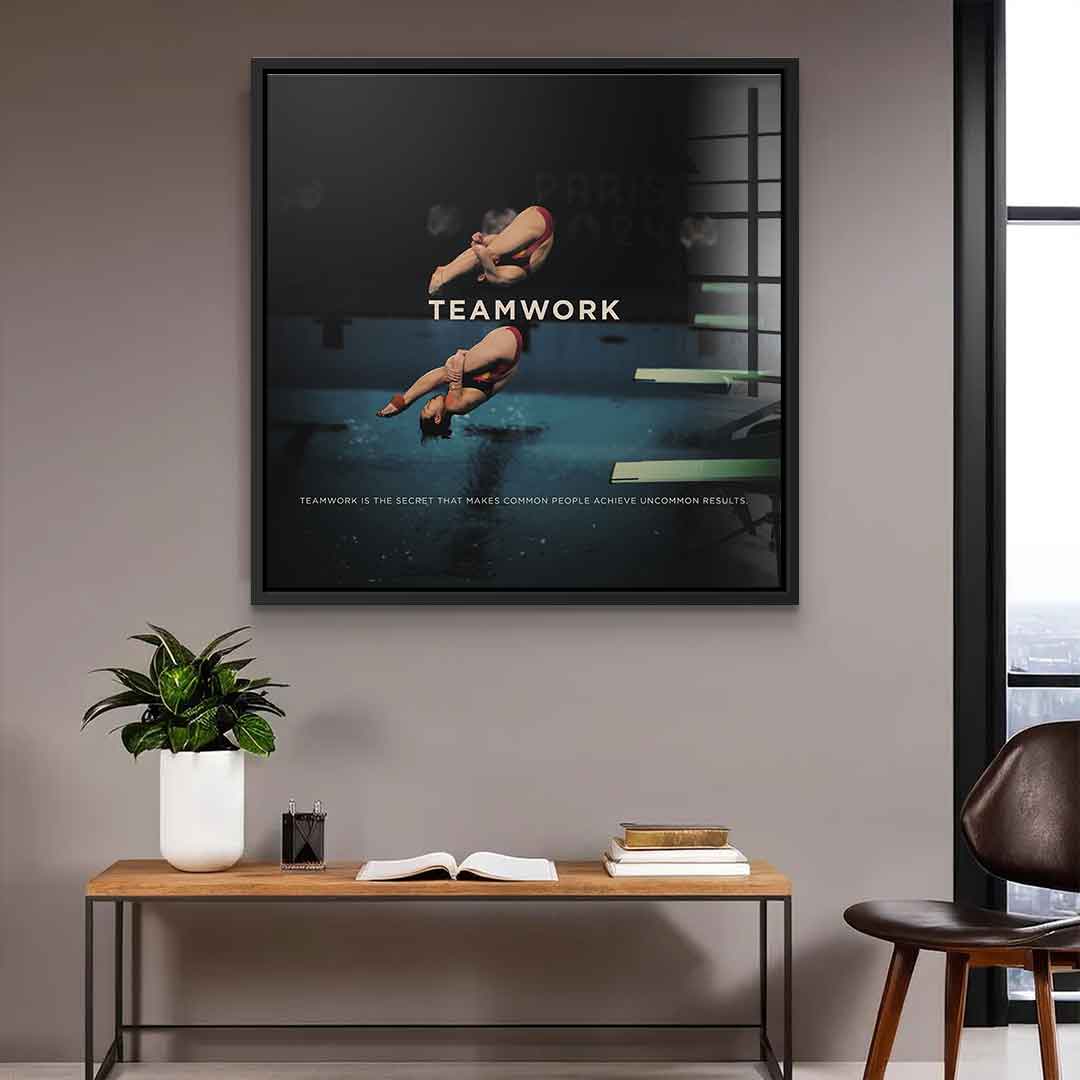 Teamwork #Diving - Acrylic glass