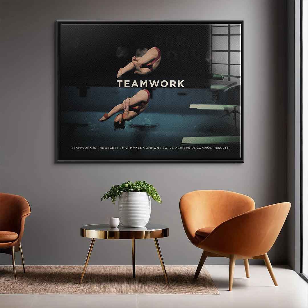 Teamwork #Diving - Acrylic glass