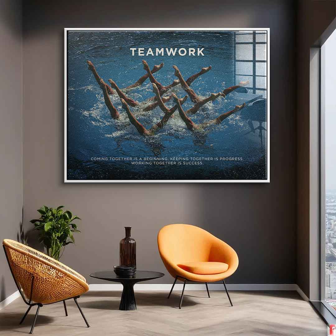 Teamwork #Swimming - Acrylic glass