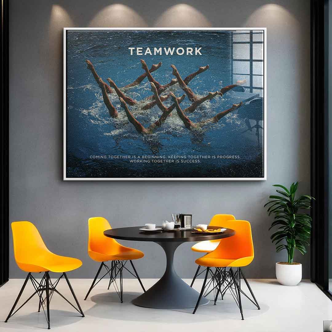 Teamwork #Swimming - Acrylic glass