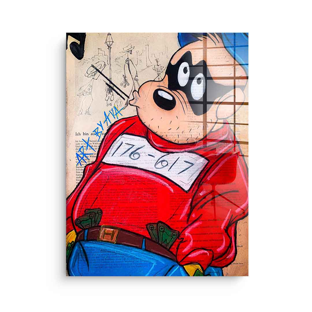 Thinking Beagle Boy - Acrylglas