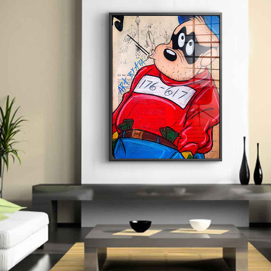 Thinking Beagle Boy - Acrylglas