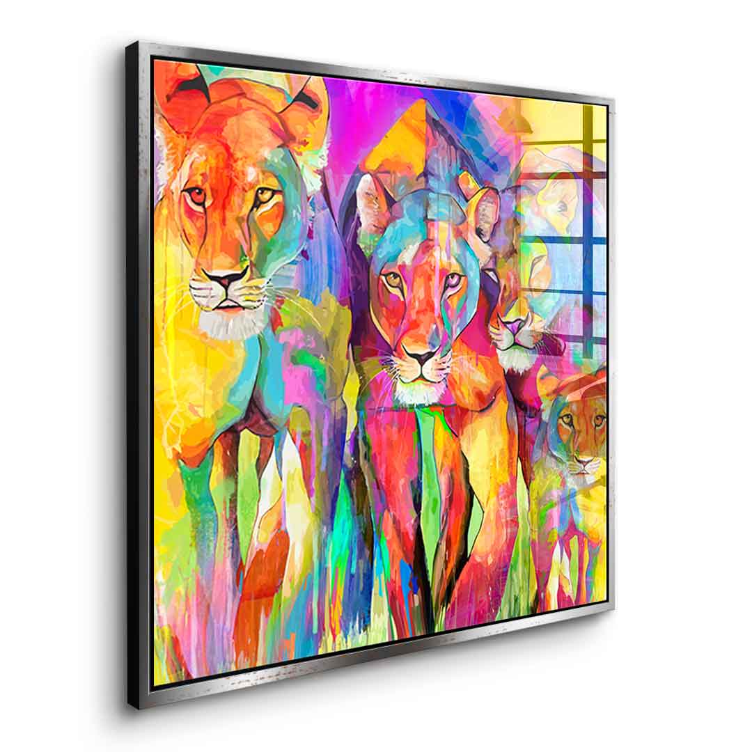 Tiger Family - Acrylglas