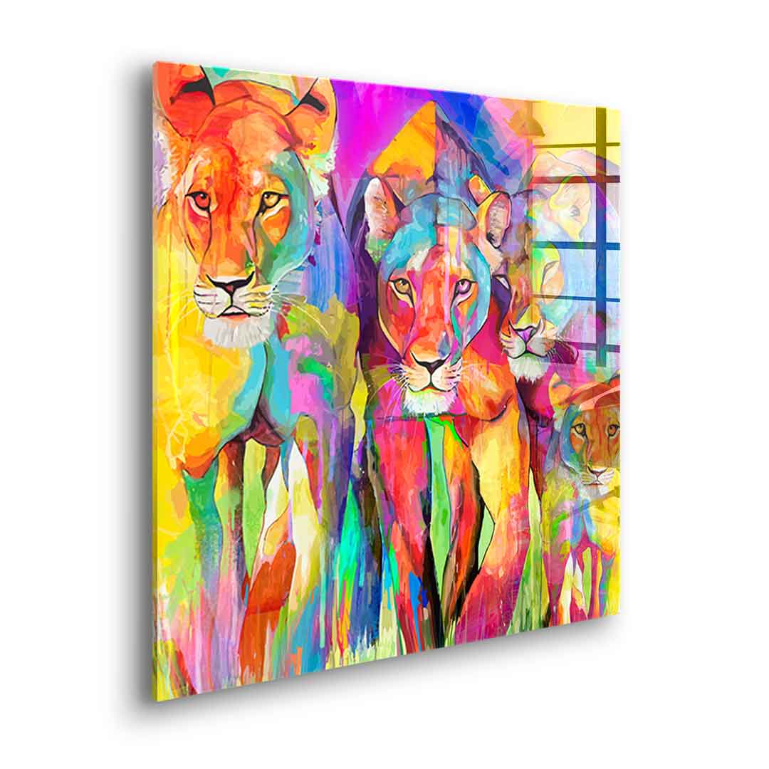 Tiger Family - Acrylglas