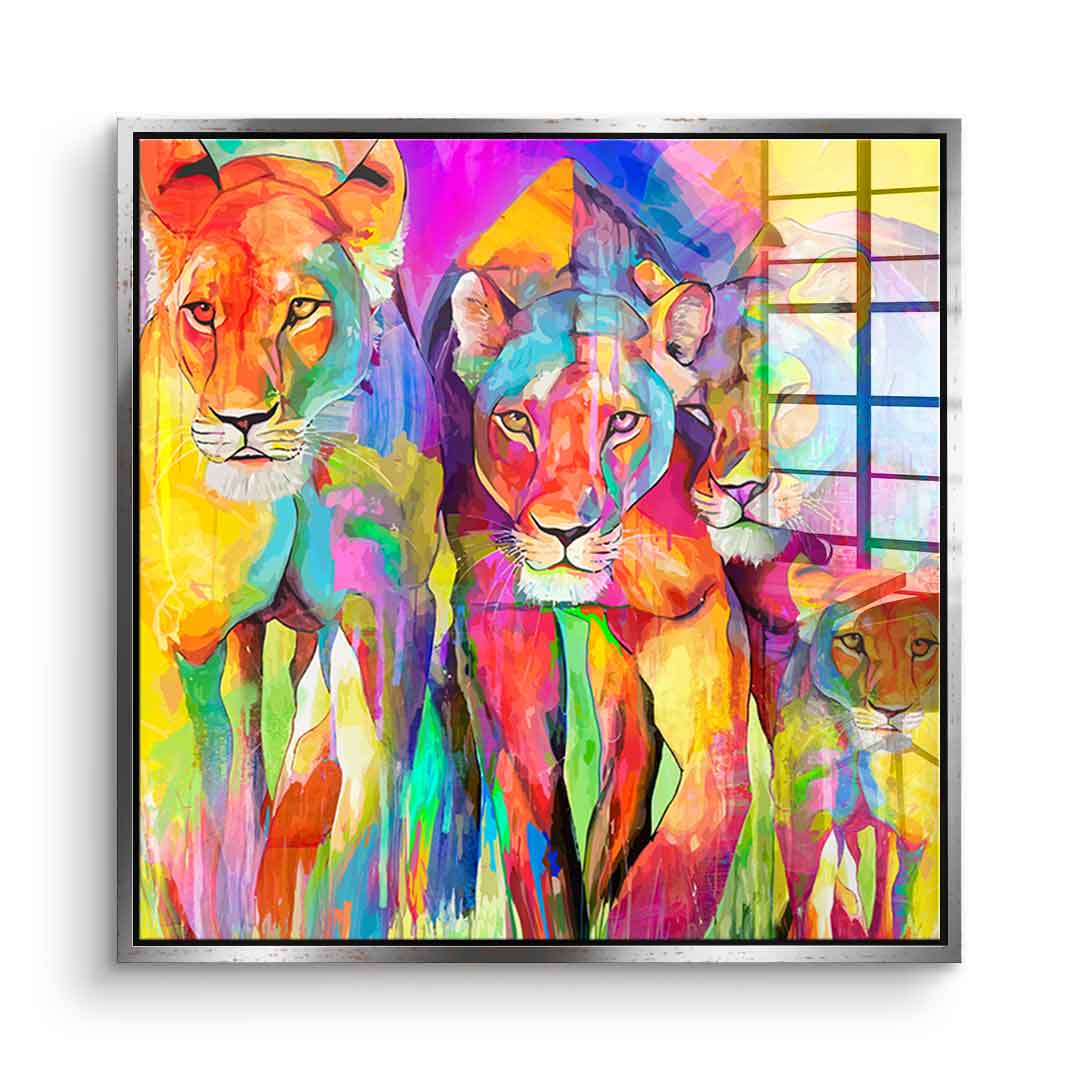 Tiger Family - Acrylglas