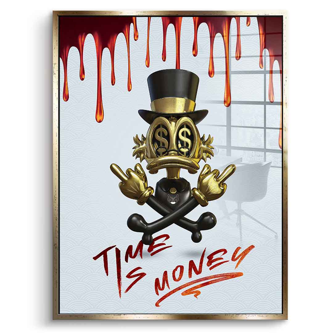 Time Is Money - Acrylglas
