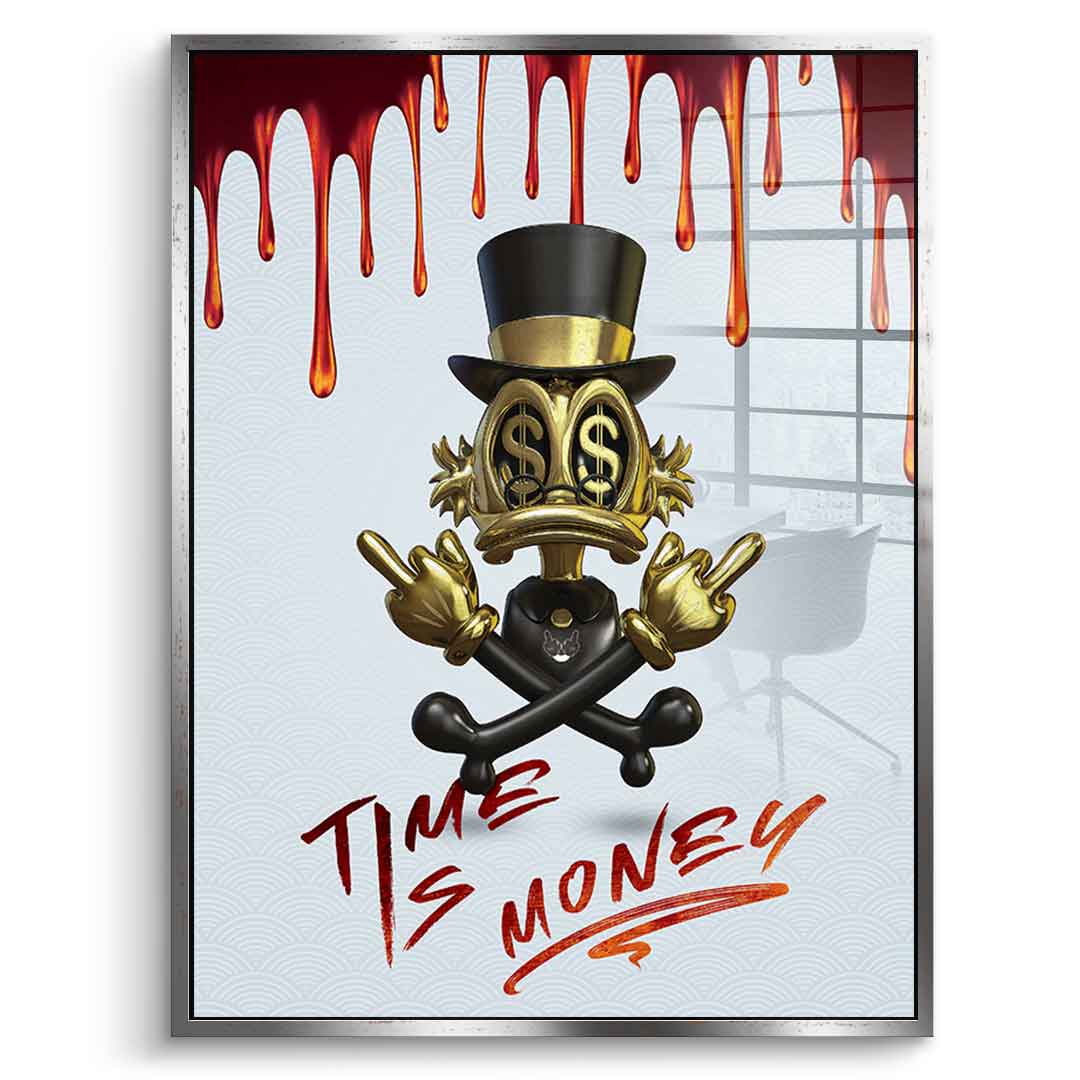 Time Is Money - Acrylglas