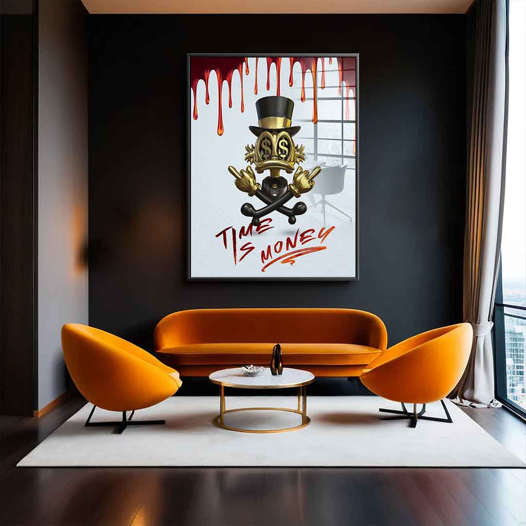 Time Is Money - Acrylglas
