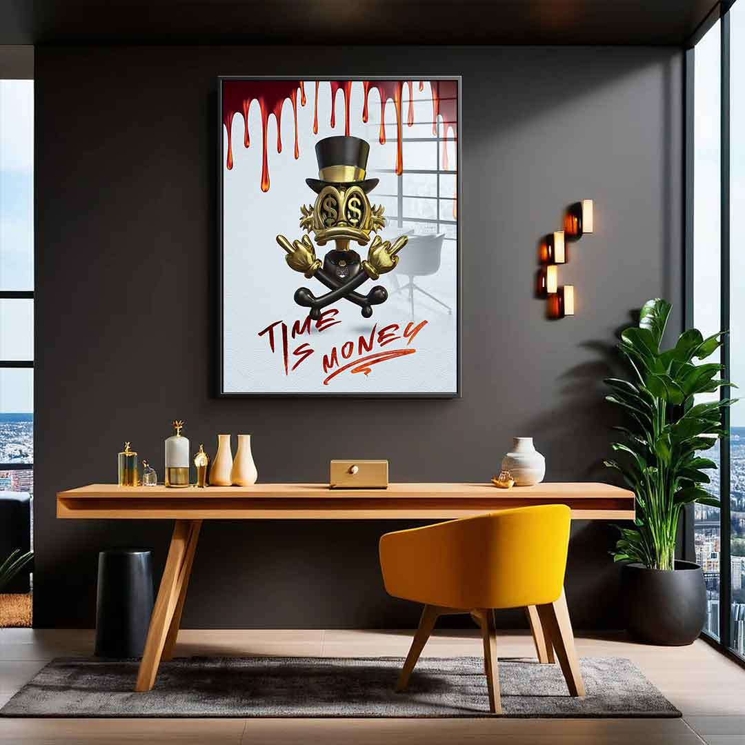 Time Is Money - Acrylglas
