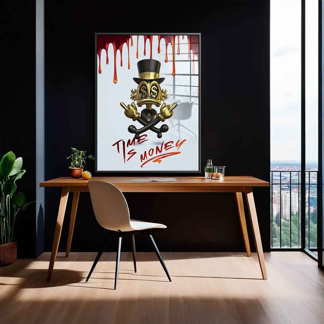 Time Is Money - Acrylglas