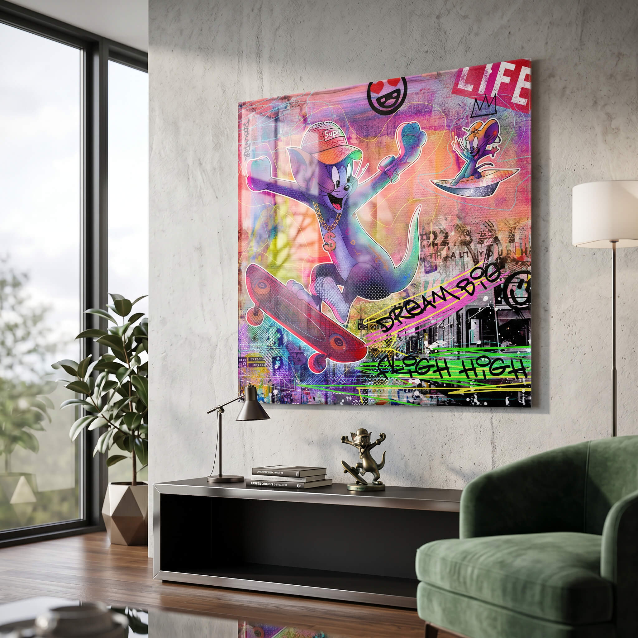 Tom & Jerry Gangster - Acrylic Glass
