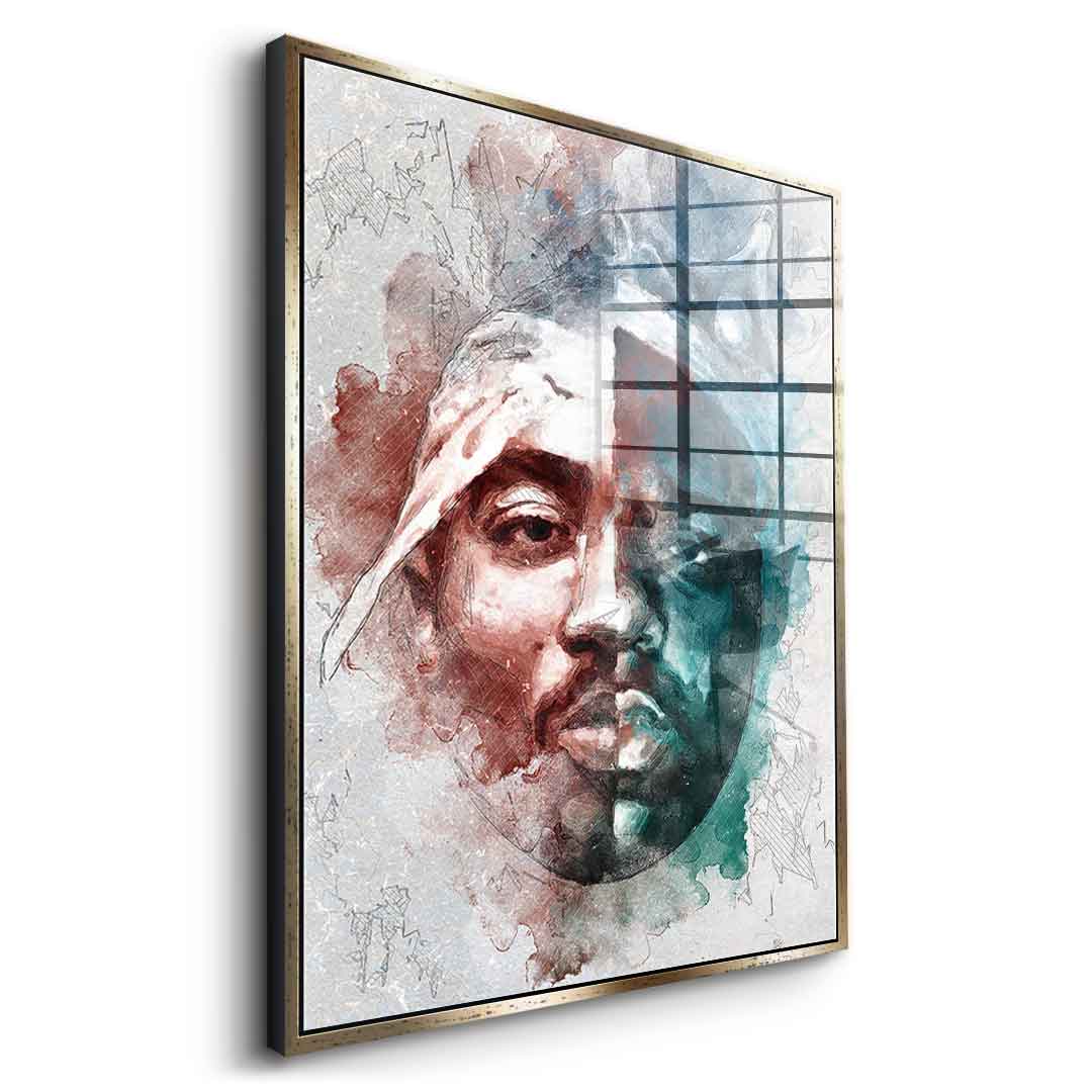 Tupac B.I.G. Portrait - Acrylglas
