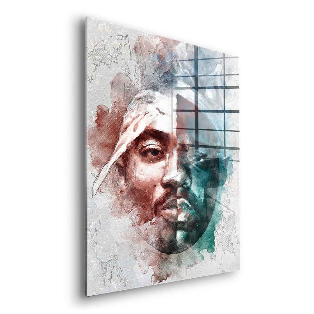 Tupac B.I.G. Portrait - Acrylglas