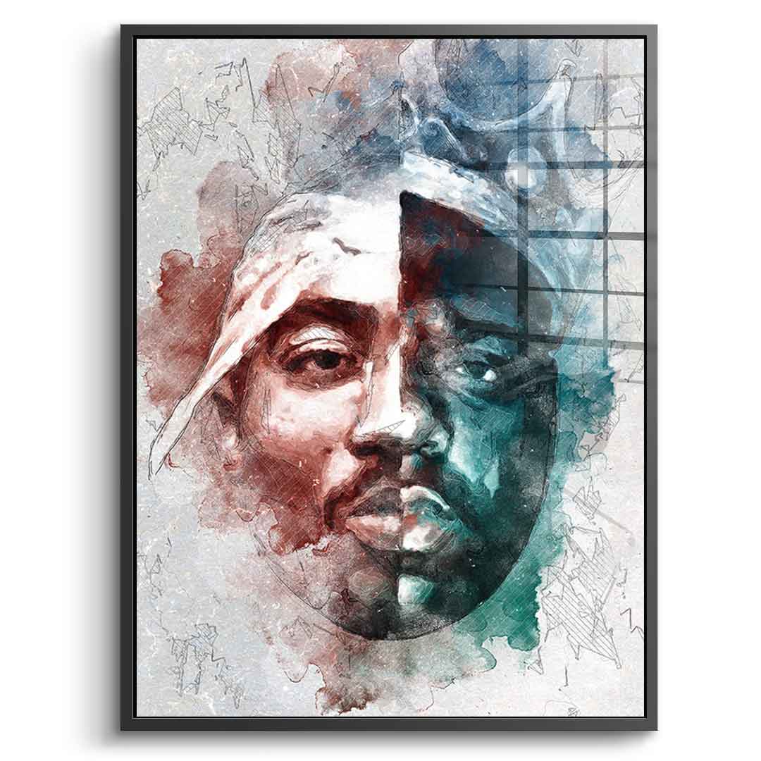 Tupac B.I.G. Portrait - Acrylglas