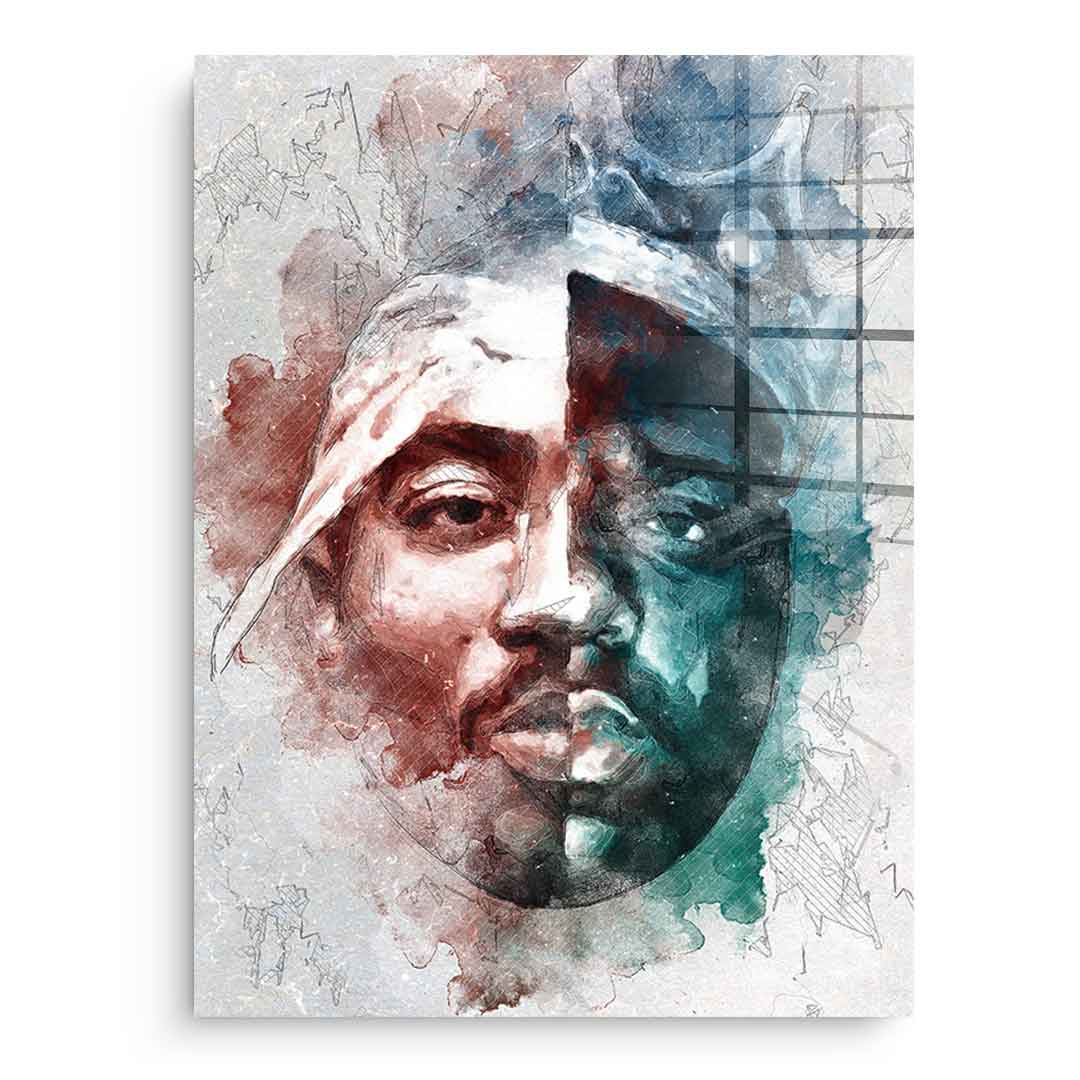 Tupac B.I.G. Portrait - Acrylglas