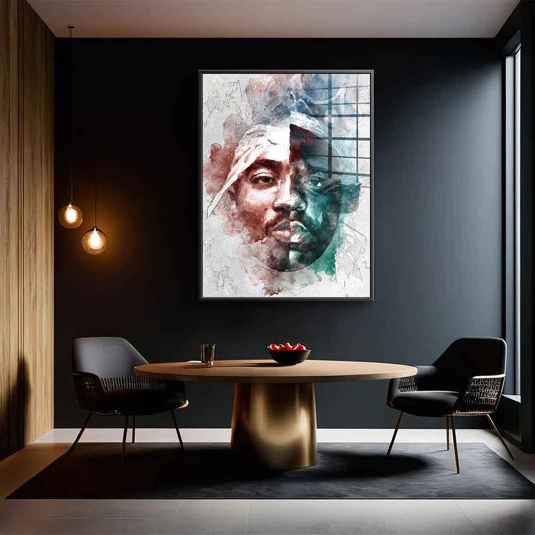 Tupac B.I.G. Portrait - Acrylglas