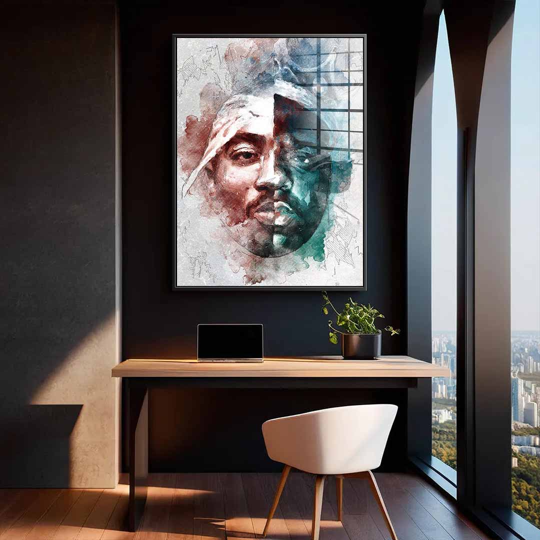 Tupac B.I.G. Portrait - Acrylglas