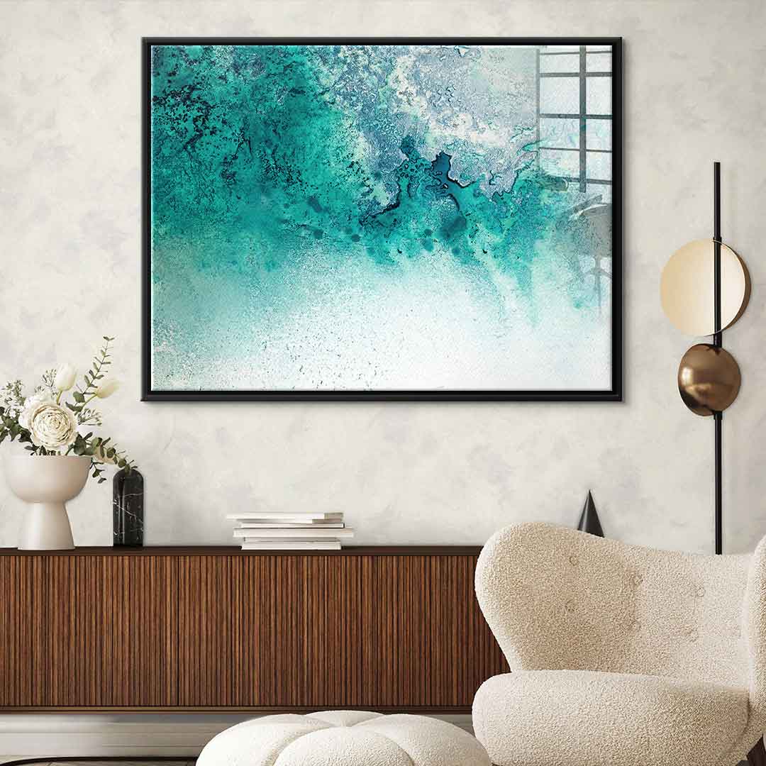 Turquoise Whispering - Acrylglas