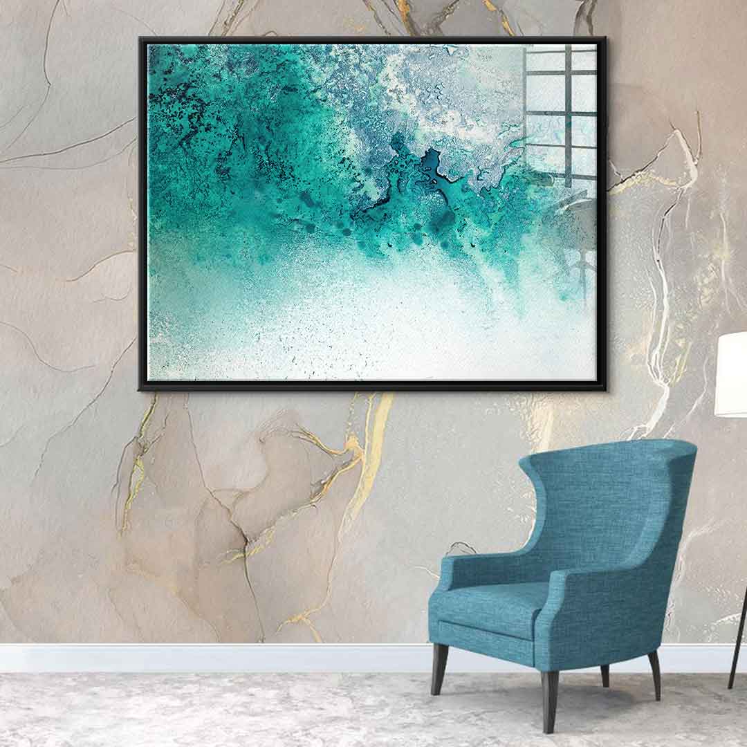 Turquoise Whispering - Acrylglas
