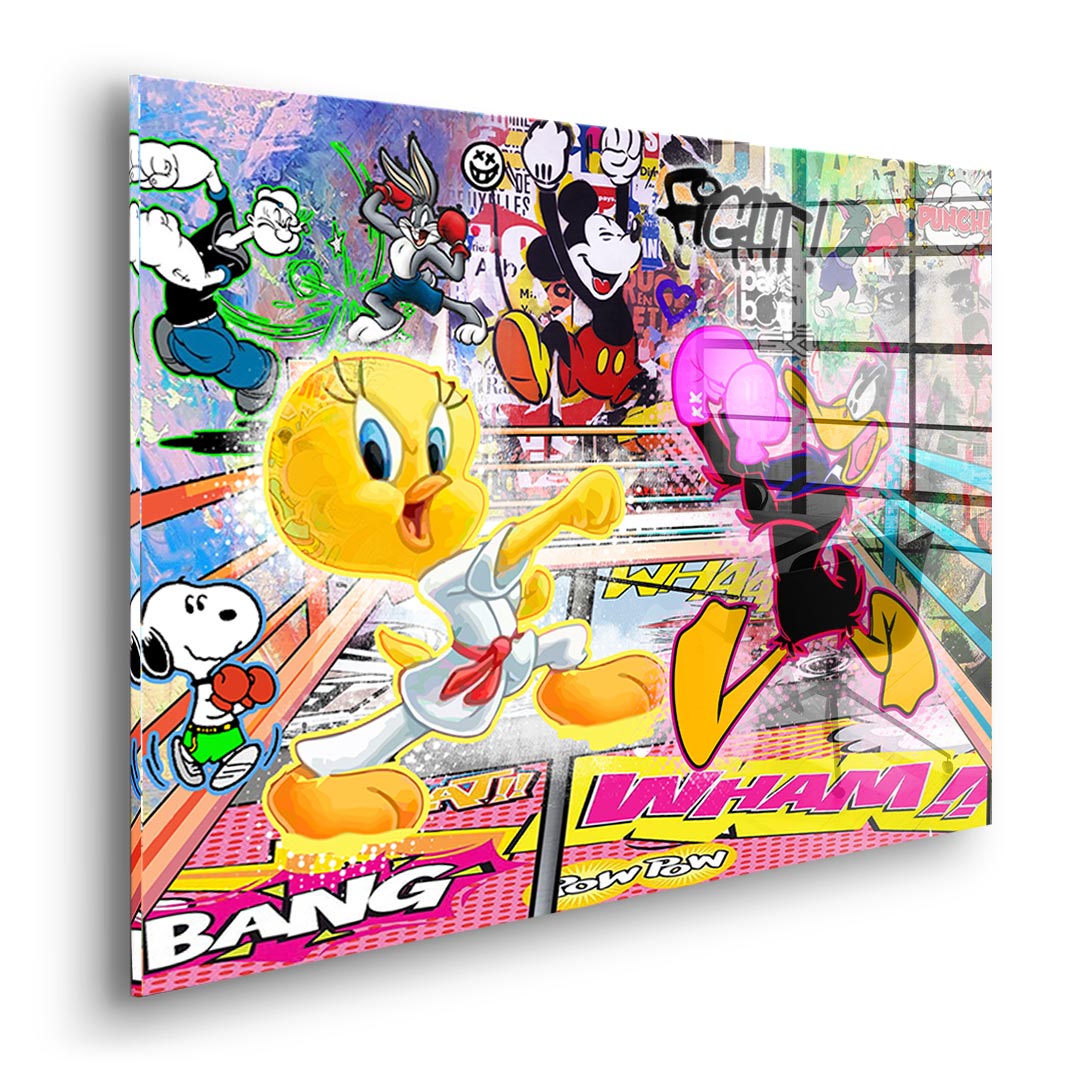 Tweety Fight - Acrylic Glass