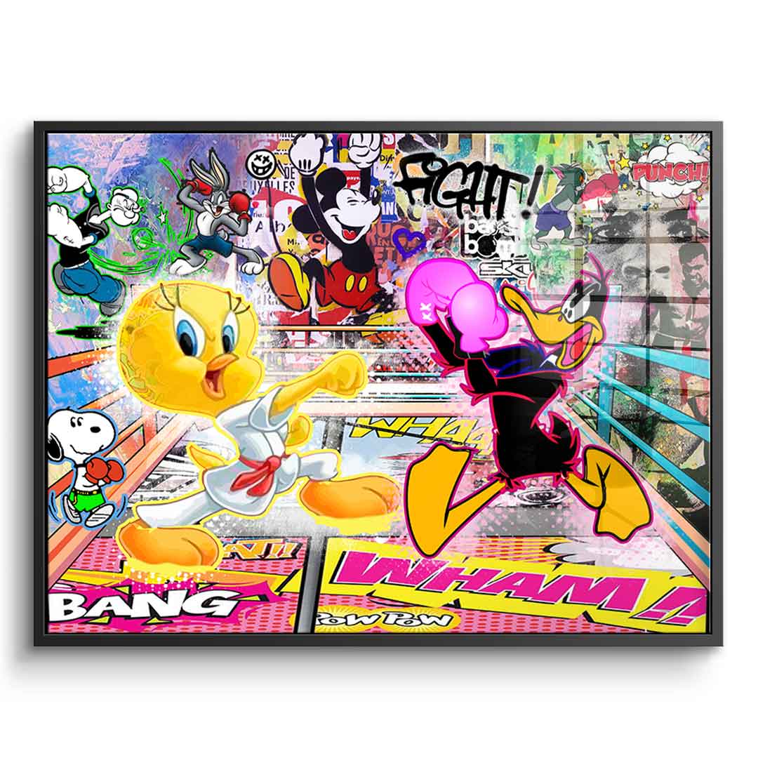 Tweety Fight - Acrylic Glass