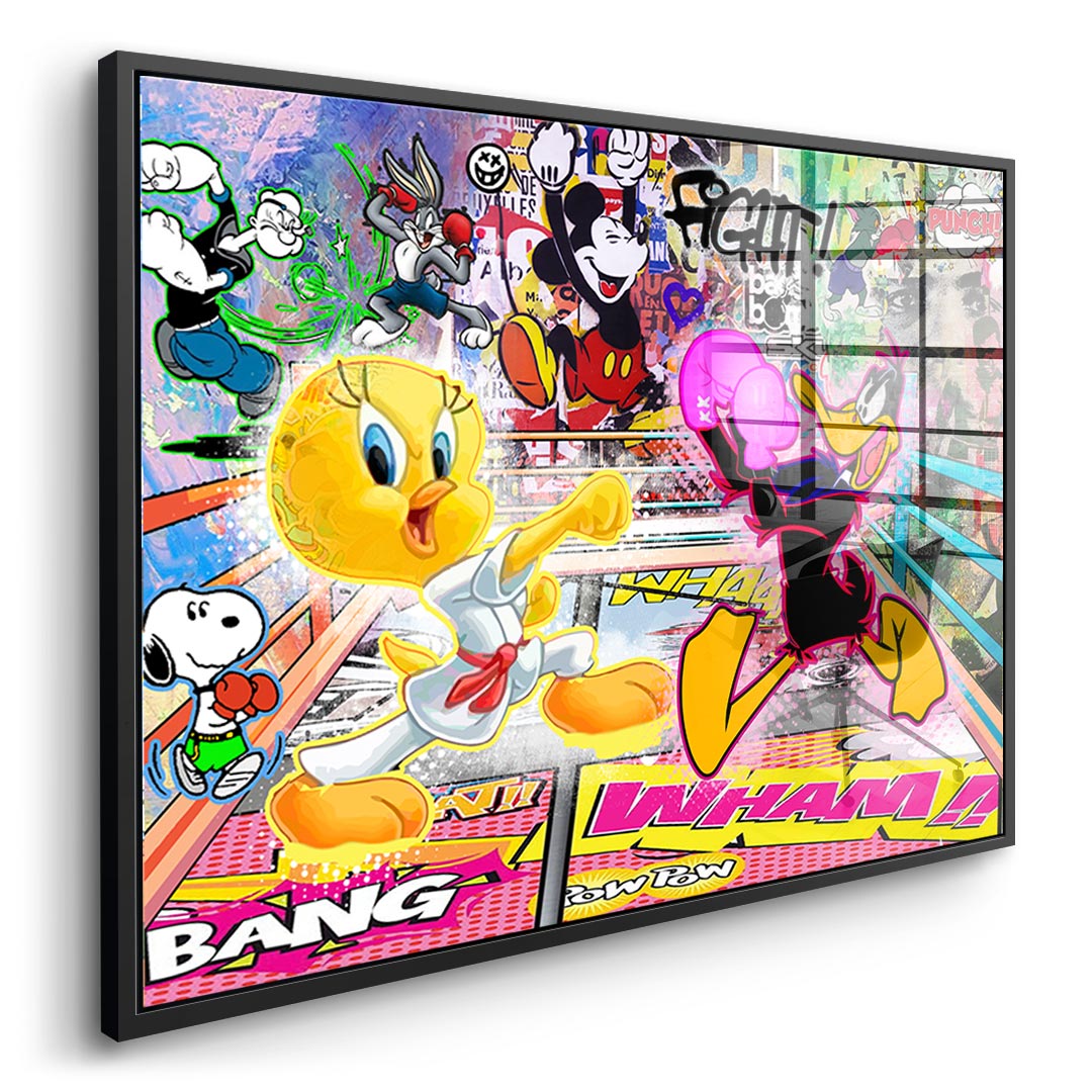 Tweety Fight - Acrylic Glass