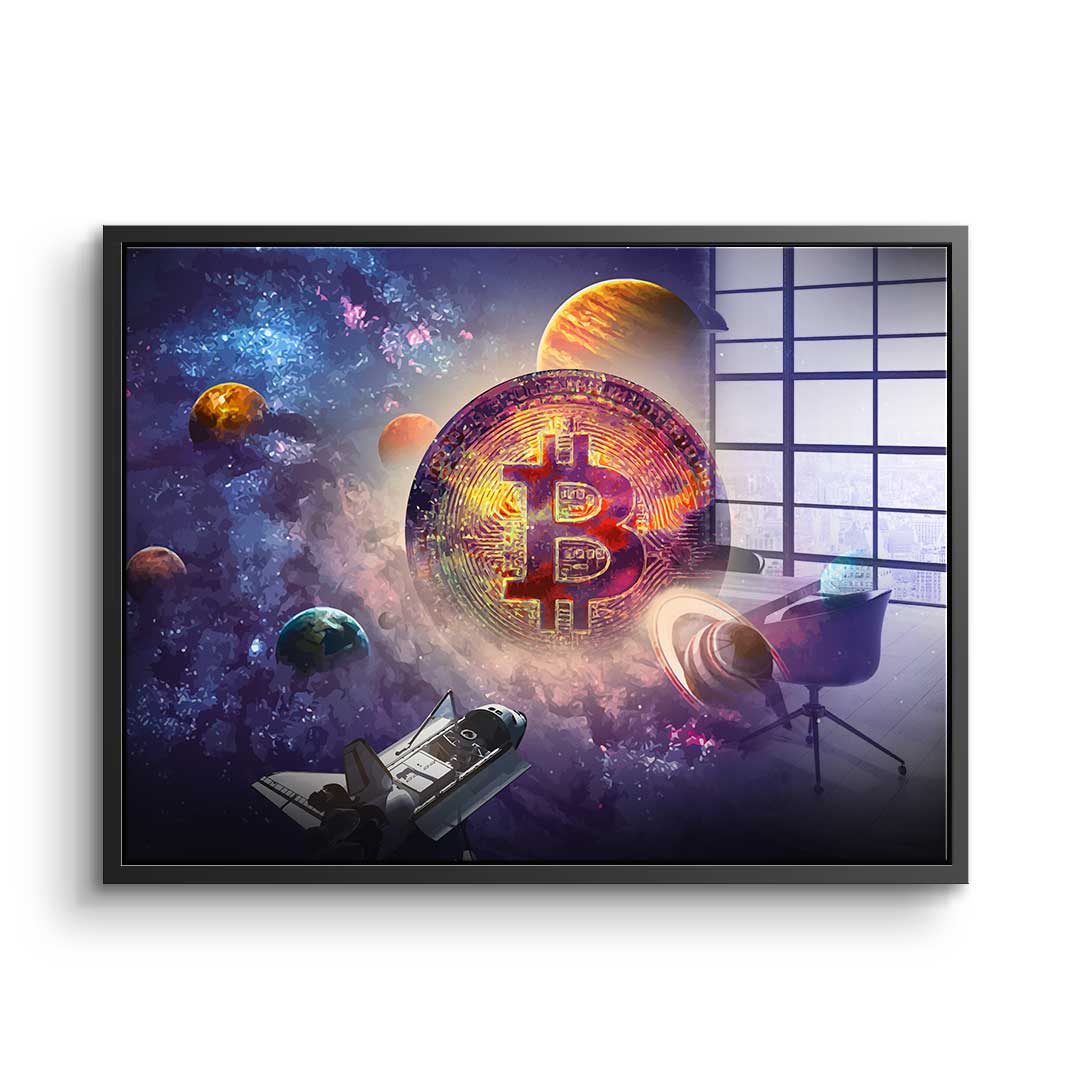 Bitcoin Universum - Acrylglas