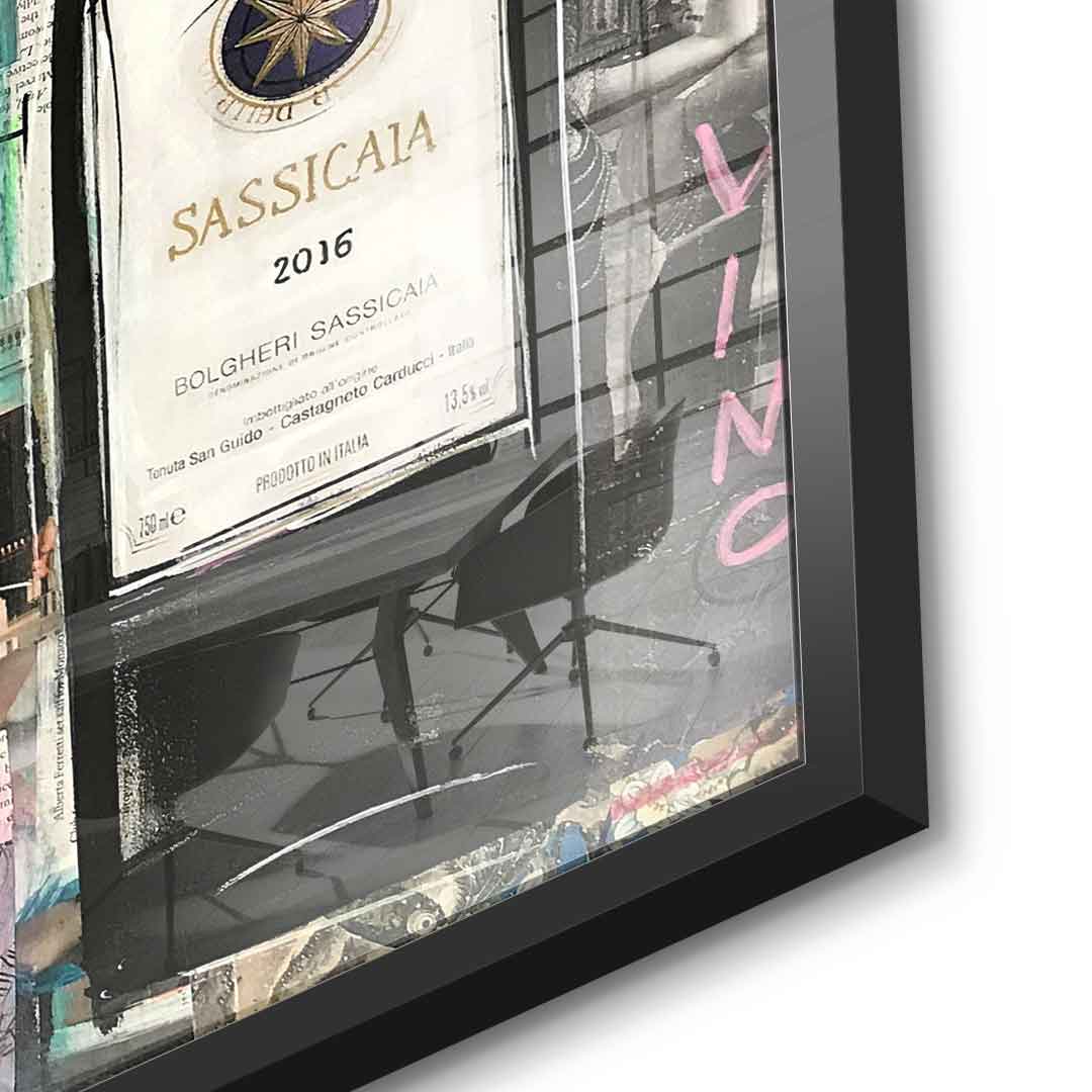 Vino Masetto, Biserno, Sassicaia - szkło akrylowe