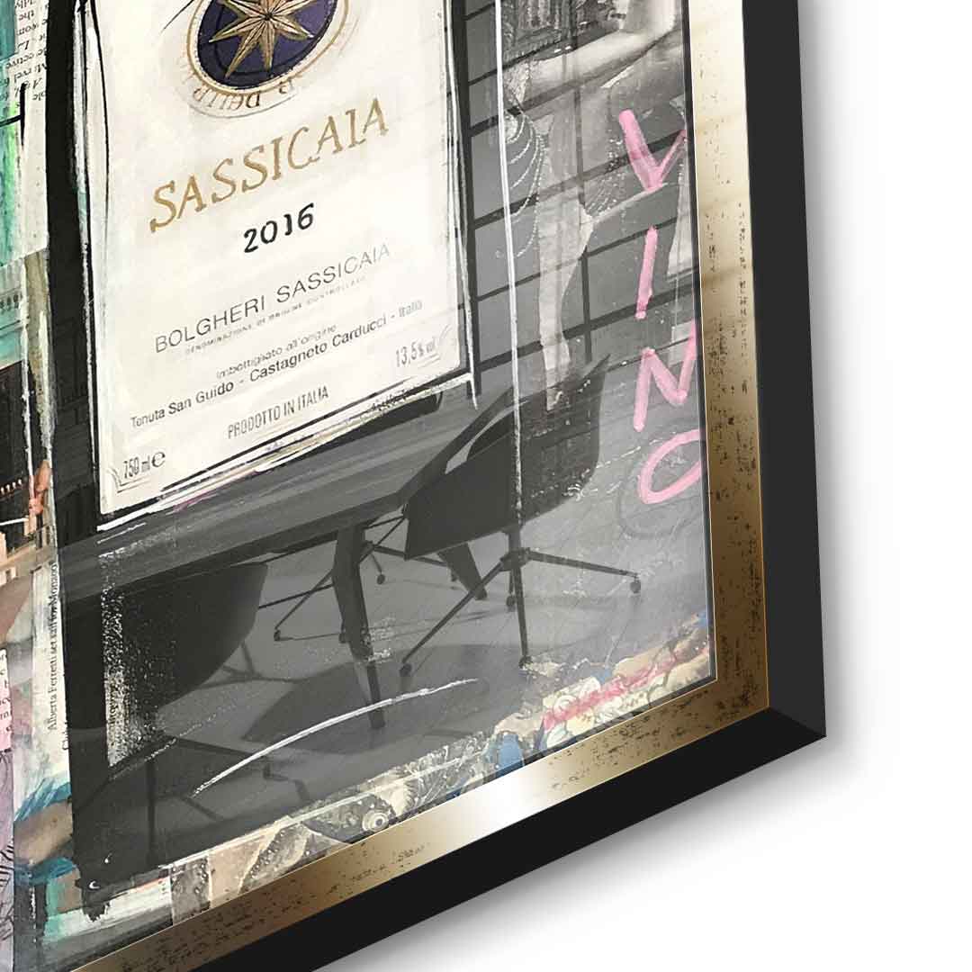 Vino Masetto, Biserno, Sassicaia - szkło akrylowe