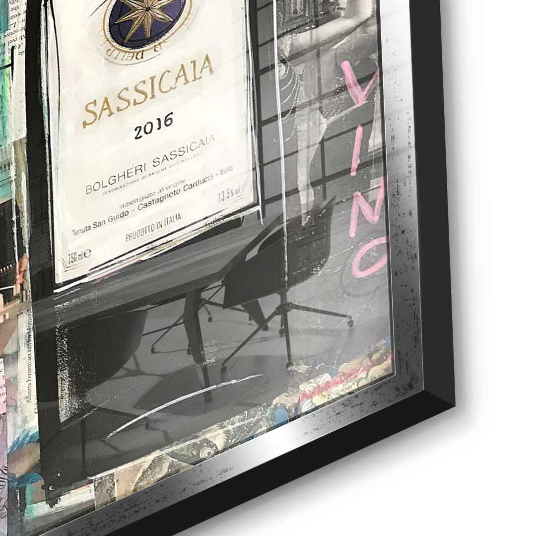 Vino Masetto, Biserno, Sassicaia - szkło akrylowe