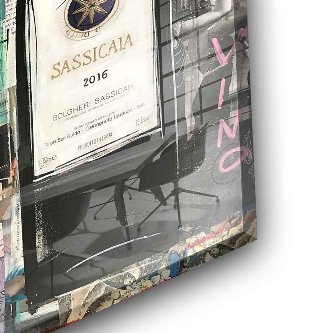 Vino Masetto, Biserno, Sassicaia - szkło akrylowe