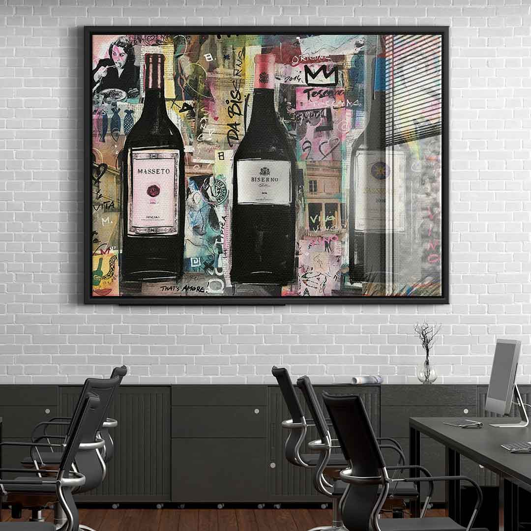 Vino Masetto, Biserno, Sassicaia - szkło akrylowe