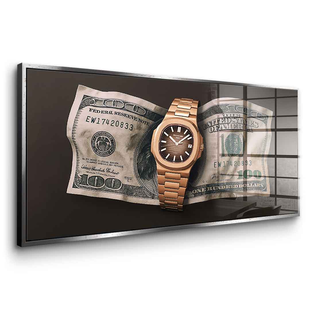 Wealth is Timing - Acrylglas